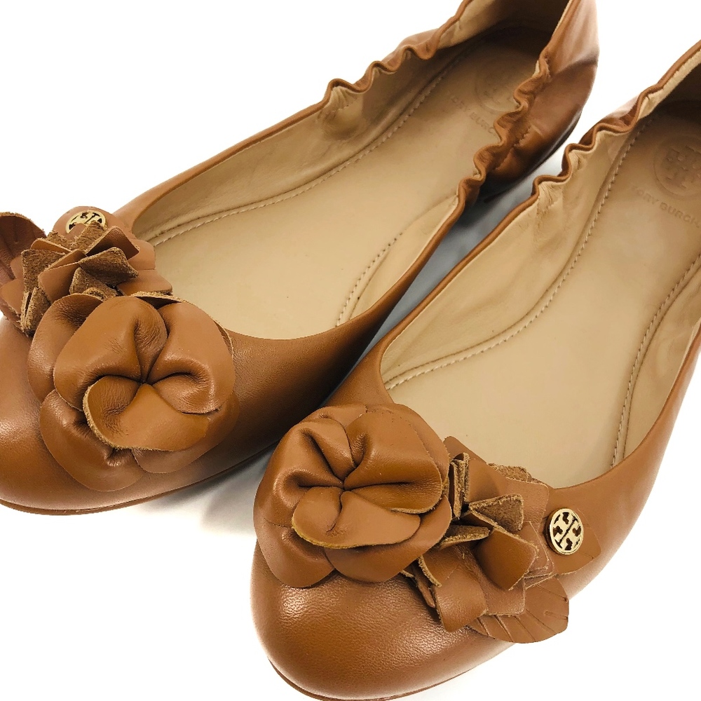 NWT Tory Burch Blossom Ballet Nappa Leather Flats - Picture 5 of 8